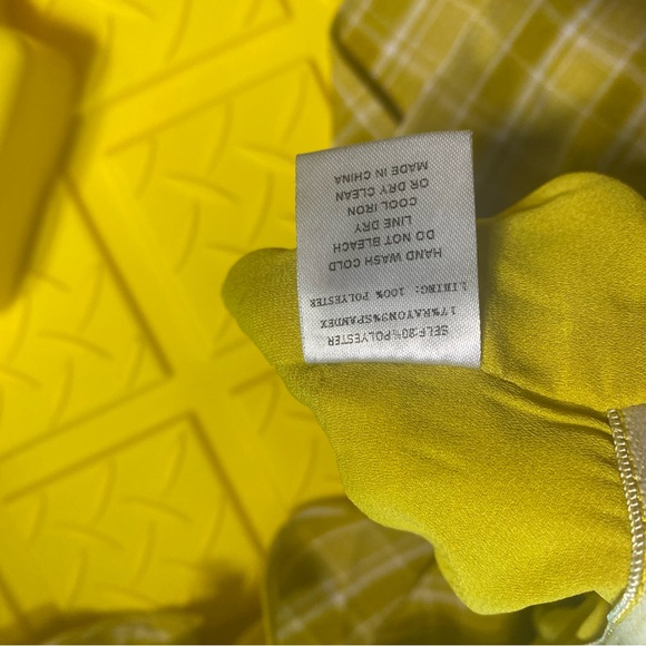 Fashion Nova Plaid Matching‎ Skirt Set in a vibrant yellow. Sz M. - Picture 5 of 6